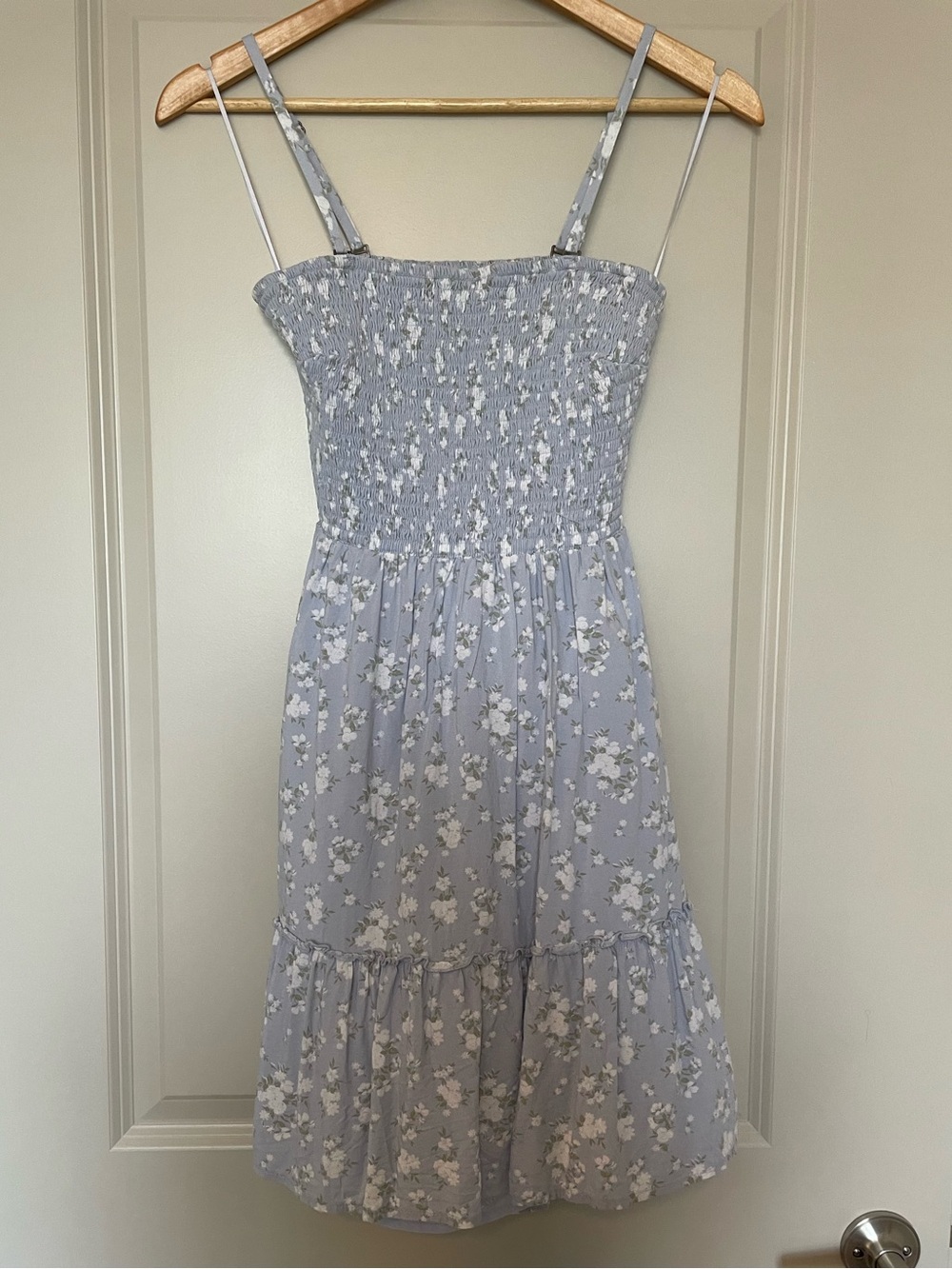 Hollister Light Blue Floral Mini Dress